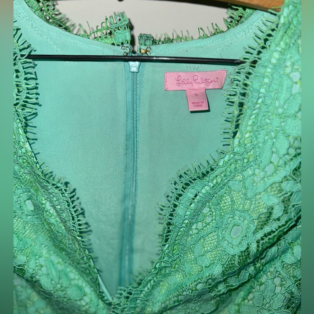 Lilly Pulitzer Meryl Long Sleeve Lace Dress Style 92303 - Picture 3 of 4